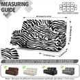 thumbnail image 7 of Xoenoiee Zebra Stripe Print Recliner Slipcovers with Arms 8 Pieces Lazyboy Recliner Chair Cover Non Slip Recliner Covers with Storage Pockets Furniture Protector for Living Room, 7 of 7