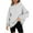 Gray, variant on Lenpel Women's Oversized Hoodies Fashion Long Sleeve Solid Casual Pullover Sweatshirts Fall Winter Outfits