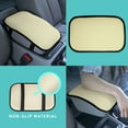 thumbnail image 6 of FH Group Faux Leather Center Console Armrest Cushion, Luxury Seat Box Cover Protector for Most Cars, Trucks, and SUVs -  Beige, 6 of 7