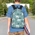 thumbnail image 4 of Easygdp whiter Snow bear Print Mochila Ligera de 15 Pulgadas para Estudiantes, Mochila Cómoda para la Escuela y Viajes, Correas Ajustables, 4 of 6