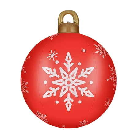 

Christmas Decorations Outdoor Inflatable Toys Easy to Inflate Bright Color Xmas Ornament Home Decoration Balls for Garden Christmas Balls Decor 60cm