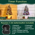 thumbnail image 7 of GAOMON 3 Ft Christmas Tree with 78 Multicolor Led Lights, Pre-Lit Artificial Christmas Trees with Lighting Potted Base, Snow Flocked, 8 Lighting Modes, Battery Operated, Christmas Decoration, 7 of 7