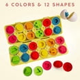 thumbnail image 2 of Montessori Egg Matching Toy for Toddlers 3-4 – Color & Shape Sorting Sensory Eggs, Fine Motor Skills Learning Game, STEM Educational Toy for Boys & Girls, 2 of 5