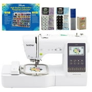 Brother SE700 Sewing and Embroidery Machine, 63-Piece Thread Set, 20 Bobbins, 100-Piece 75/11 Embroidery Needles, Stabilizer Roll