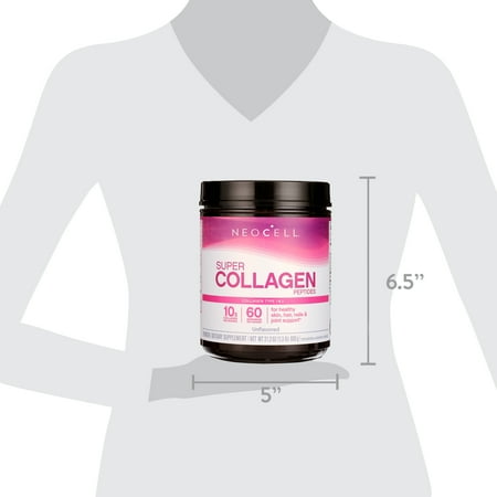 NeoCell Super Collagen Peptides, Unflavored Powder, Collagen Type 1 & 3 (600 g)