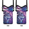 thumbnail image 6 of SEANATIVE Neoprene Phone Bag Waterproof Crossbody Bag with Shoulder Strap Cell Phone Carry Pouch Universal Smartphone Bag for Travel, Beach, Hiking, American Flag Wolf Galaxy Butterfly Pattern, 6 of 7