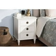 thumbnail image 1 of Baxton Studio SED2MCAL2Wa Venezia French-Inspired Rustic White Wash Wood 3-Drawer Nightstand, 1 of 8