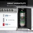 thumbnail image 4 of Whynter Stainless Steel Built-in or Freestanding 2.9 Cu ft. Beer Keg Froster Beverage Refrigerator, 4 of 19