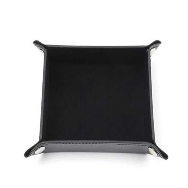 Plateau Pliant en Cuir PU avec Conception Empilable pour les Voyages et l'Usage Quotidien