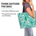 thumbnail image 3 of Bingfone Canvas Tote Bag For Women With Inner Pocket Aesthetic Cute Shopping Tote Bags Reusable Grocery Bags-Alapaca In Boho, 3 of 9