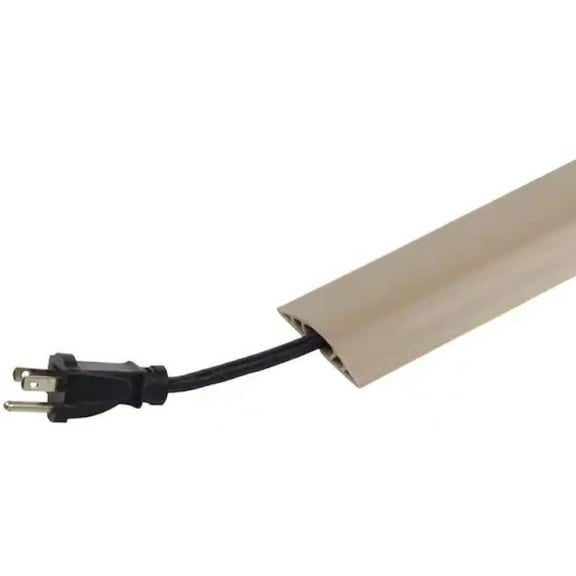 Commercial Electric A91-5V 5 ft. PVC Floor Cord Protector in Ivory