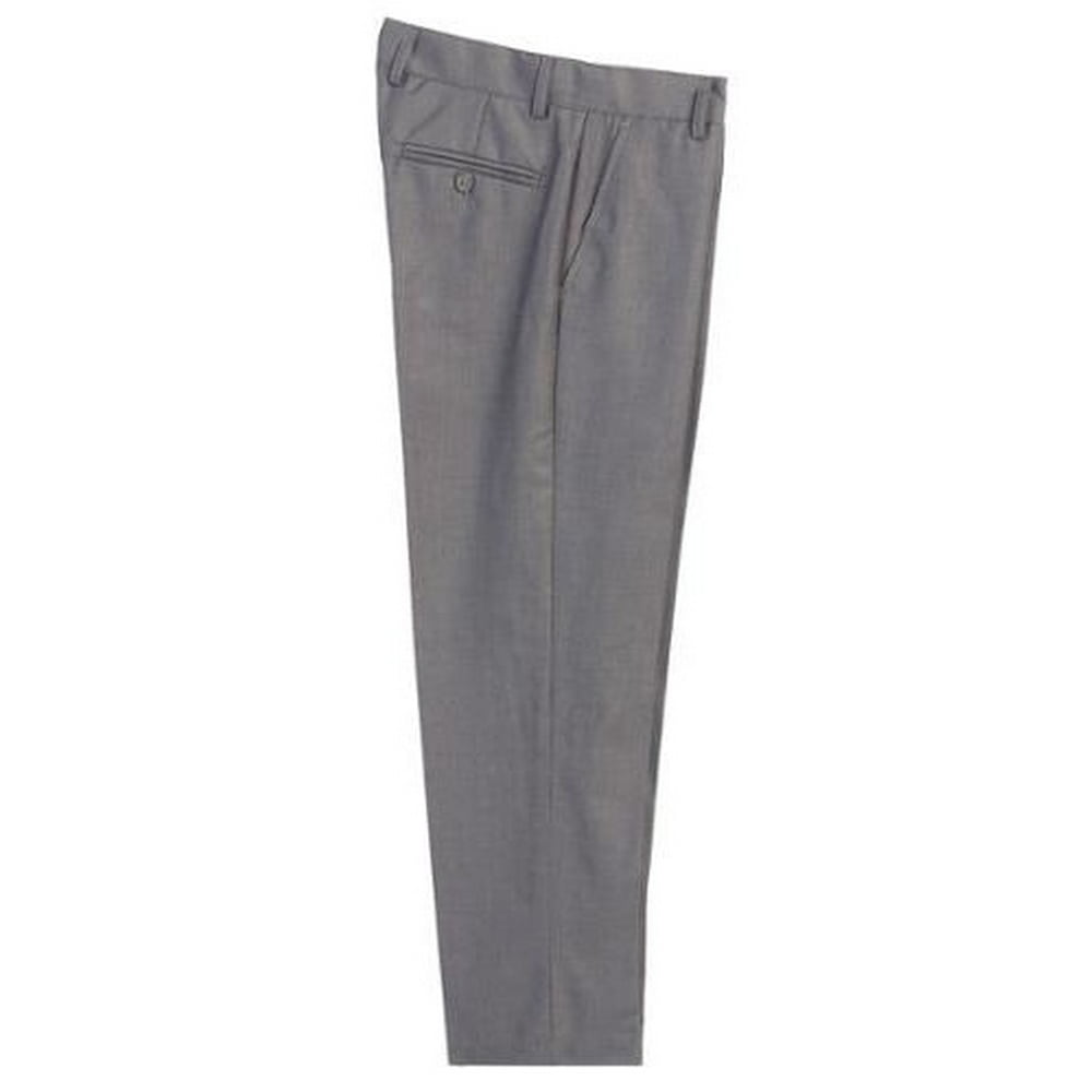 B-One - Little Boys Gray Flat Front Formal Special Occasion Dress Pants 2T-7 - Walmart.com