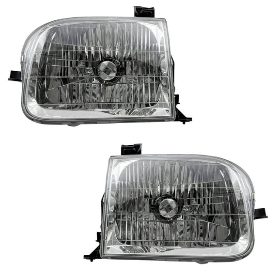 Brock Headlight for 2004-2004 Tundra Double Cab Set 811500C020 2001-2004 Sequoia