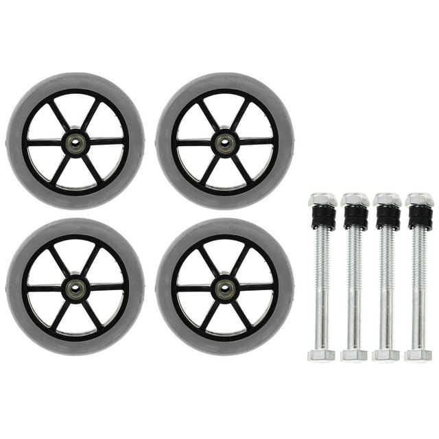 YSNOOWE Universal Wheelchair Front Wheel Non-slip Wear-resistant PVC 4Set