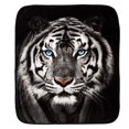 thumbnail image 1 of Manta Blanket Northwest White Tiger Stare Raschel, 100% poli, 1 of 3
