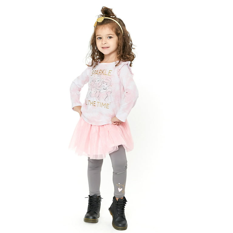 Disney Belle Toddler Girl Short Sleeve Tutu Dress, Sizes 12M-5T