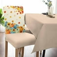 thumbnail image 5 of Dining Room Chair Covers, Thanksgiving Pumpkin Sunflower Maple Leaf Autumn Stretch Parsons Chair Slipcovers Removable Kitchen Chair Protector Cover for Dining Room， Set of 6, 5 of 6