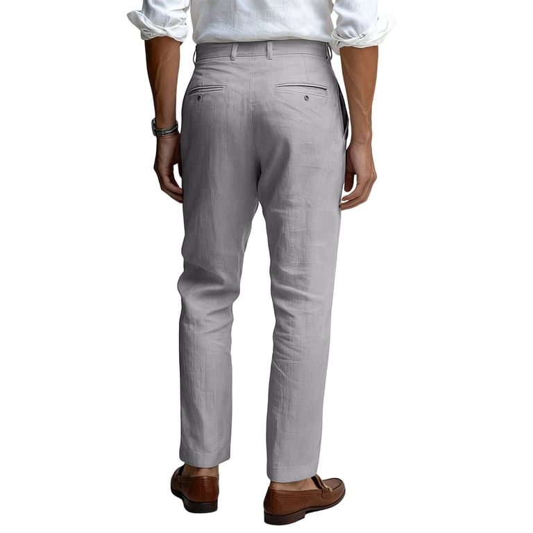 mens lightweight dress pants for summer Summer Linen Men Pants Men's Classic Fit Pants Lightweight Men Pants Mens  Linen Pants Business Party Wedding Beige at Amazon Men's Clothing store
