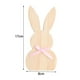 thumbnail image 4 of Letrero de madera de conejito de Pascua, adorno de conejo para festivales de granja y restaurantes. Azul, 4 of 9