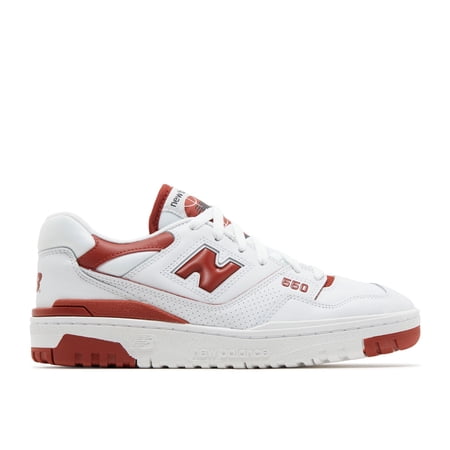 New Balance 550 WMNS Sneakers, White/Brick Red, Size 6