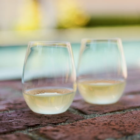 Libbey Indoors Out Break-Resistant Stemless Wine Glasses, Set of 4
