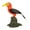 Orange Hornbill, variant on Dualoai Bird Model Figure Realistic Bird Statue Home Decor Collection Lifelike Cognitive Yellow Cockatoo