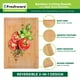 thumbnail image 2 of Juego de 3 tablas de cortar de bambú Freshware con ranuras para jugo, 2 of 3