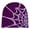Purple, variant on Unisex Winter Hat Spider Web Jacquard Knitted Dome Elastic Contrast Color Brimless Cold Weather Cap Cosplay Club Party Headwear