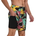 thumbnail image 2 of Fotbe Angry Shark Pattern Traje de Baño para Hombre – Shorts de Natación de Secado Rápido con Forro y Bolsillos-XX-Large, 2 of 6