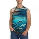thumbnail image 1 of Balery Hawaiian Ship Dolphin Camisetas sin mangas para hombre, absorbe la humedad y protege contra el mal olor.-XX-Large, 1 of 7
