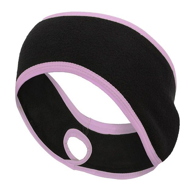 Diademas con agujeros Sunnimix para Mujeres niñas bandas elásticas para el Cabello calentador de envoltura para cabez Rosa rosado