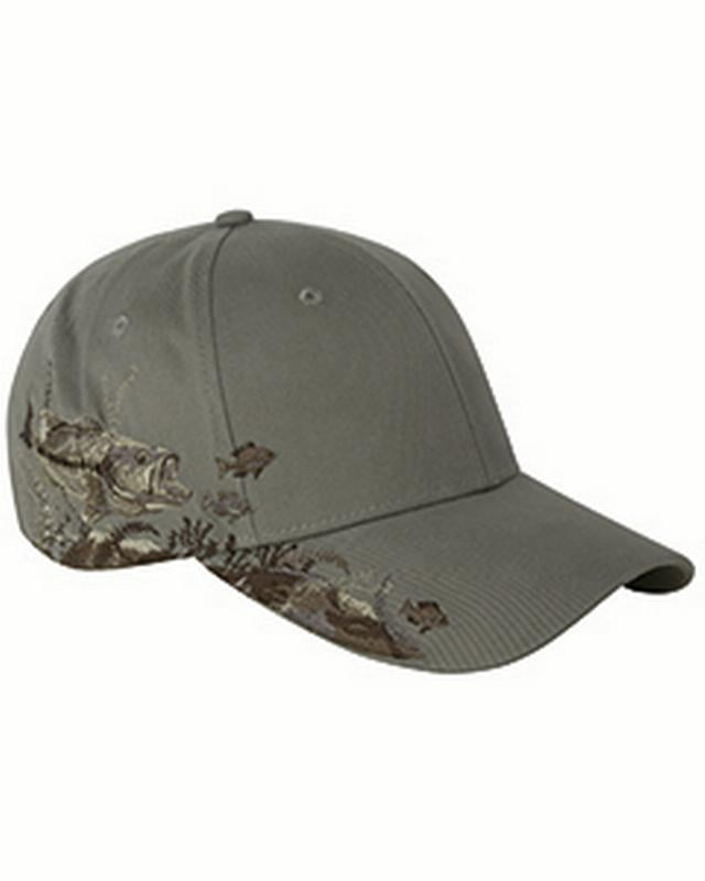 3303 Men's Tan 3D Bass Fish One Size 