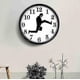 thumbnail image 4 of Inspired Silly Walk Wall Clock Creative Silent Mute Clock Wall Art, 4 of 4