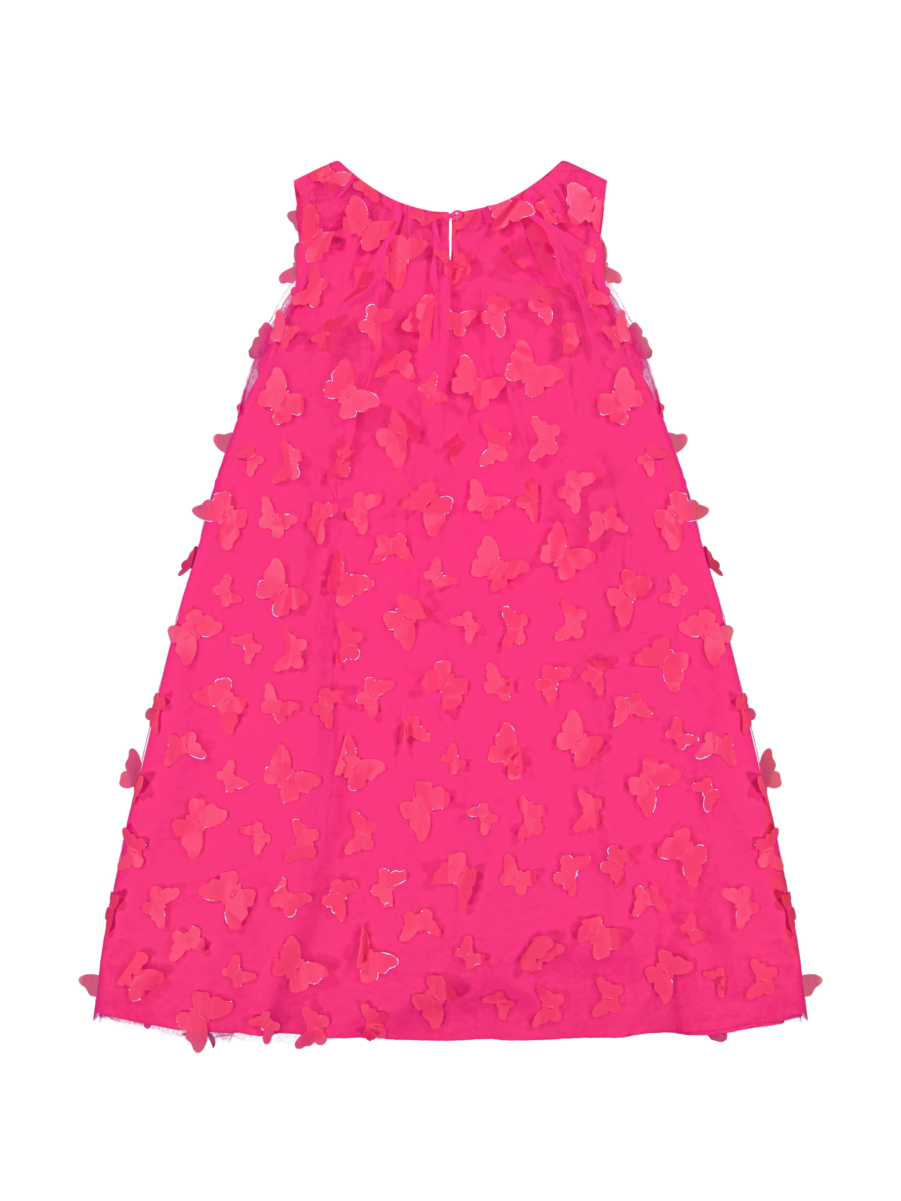 Kensie Girl Sleeveless 3D Butterfly Mesh A Line Dress, Sizes 4-16