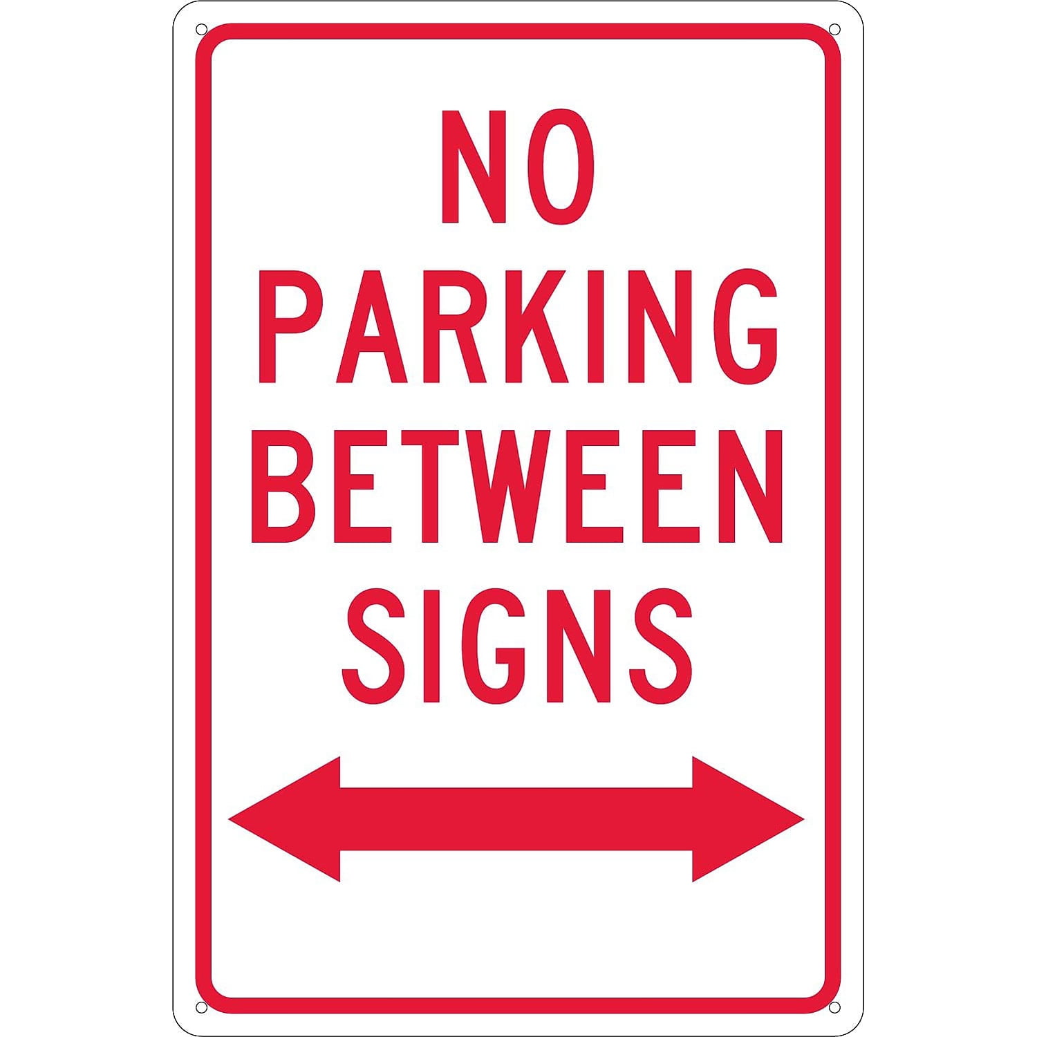 National Marker Parking Signs; P With Slash No Parking Anytime
