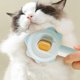 thumbnail image 5 of Peine mágico para mascotas, cepillo limpiador de pelos para mascotas, cepillo para el cuidado de gatos y perros (amarillo, azul y rosa)Instale el peine de león + abridor de nudos, 5 of 5
