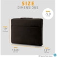 thumbnail image 5 of New HP Spectre Folio Sleeve Waxed Canvas, Black - 5DC30AA#ABL, 5 of 6