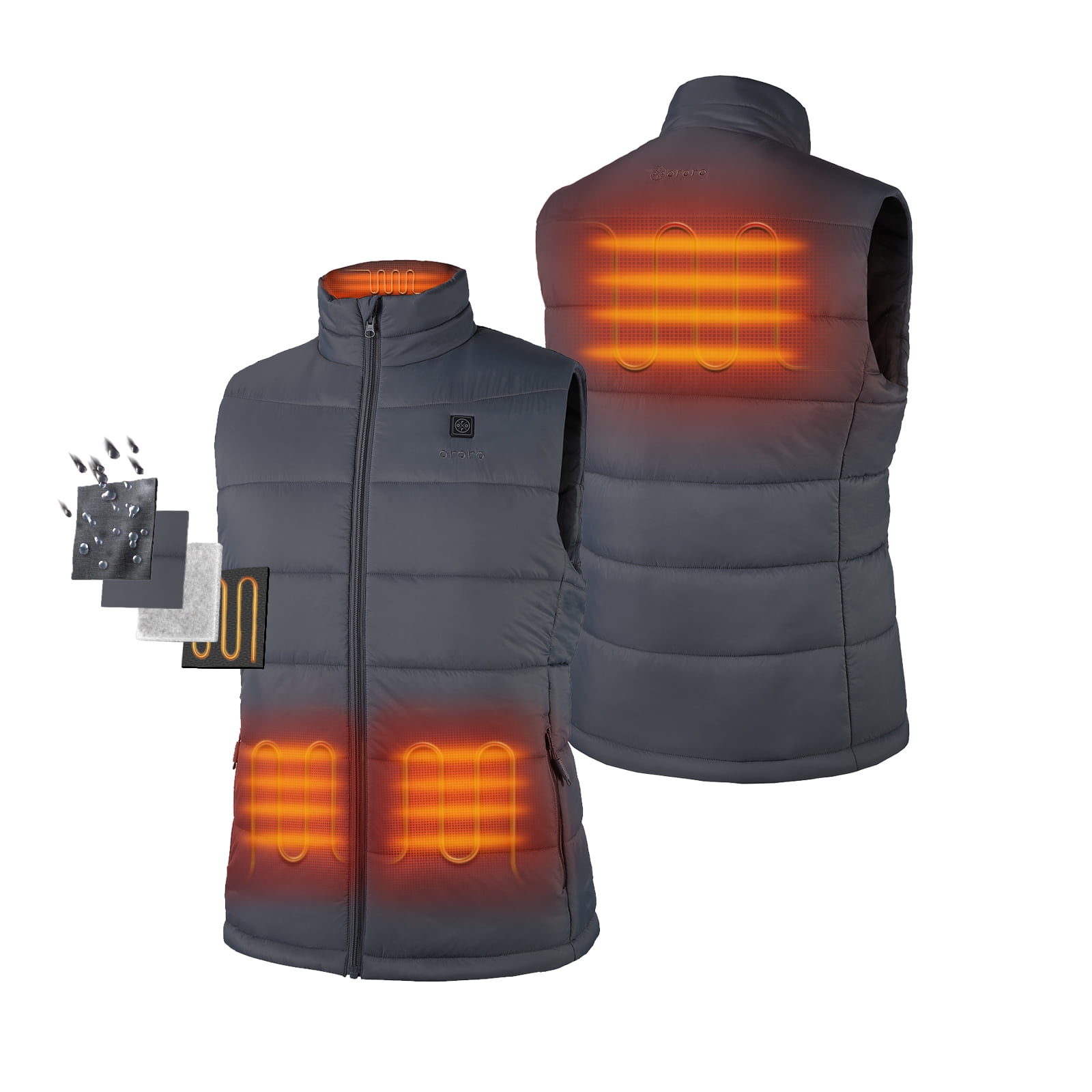 ORORO Men's Heated Vest With Battery Pack Lightweight Heated Gilet For Men 