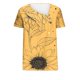 thumbnail image 4 of Top de Verano Mujeres Cuello en V Casual Top de Manga Corta, Ligera Primavera Y Blusa de Verano para las Mujeres, 4 of 5