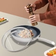 thumbnail image 4 of Round Sanding Traditional Wok Sturdy and Durable Frying Pan with Lid, About 5L, 4 of 21