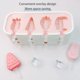 thumbnail image 4 of 2PCS popsicle molds, cute shape popsicle molds, reusable silicone ice cream molds. (Pink, Blue), 4 of 4