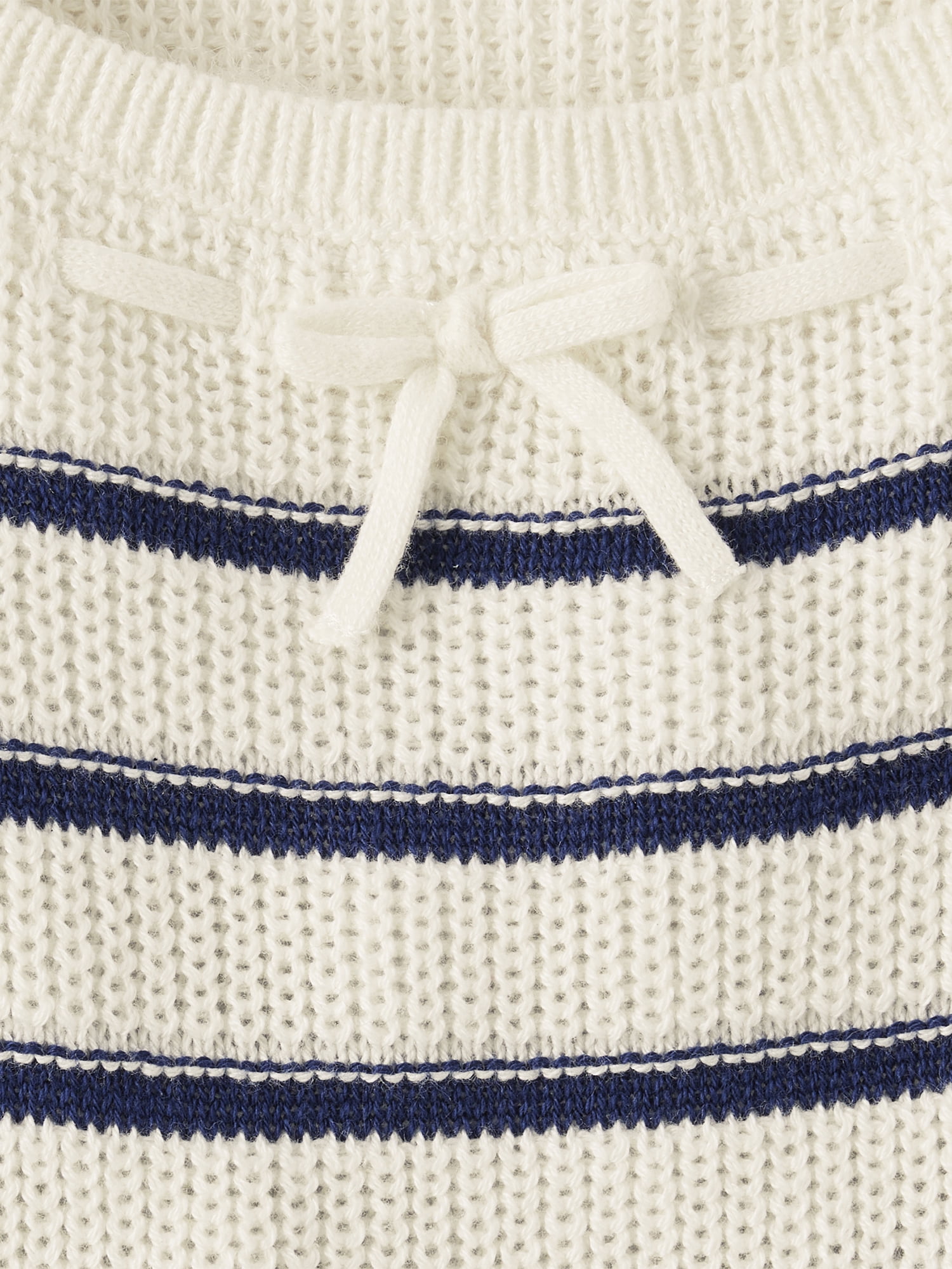 The Children's Place Girls Long Sleeve Striped Bow Sweater Dress, Sizes XS-XXL