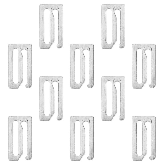 BESTOYARD 10Pcs Silver Cape Buckle Adjustable Clips Durable Practical Salon Cape Strap Hooks for Home Use