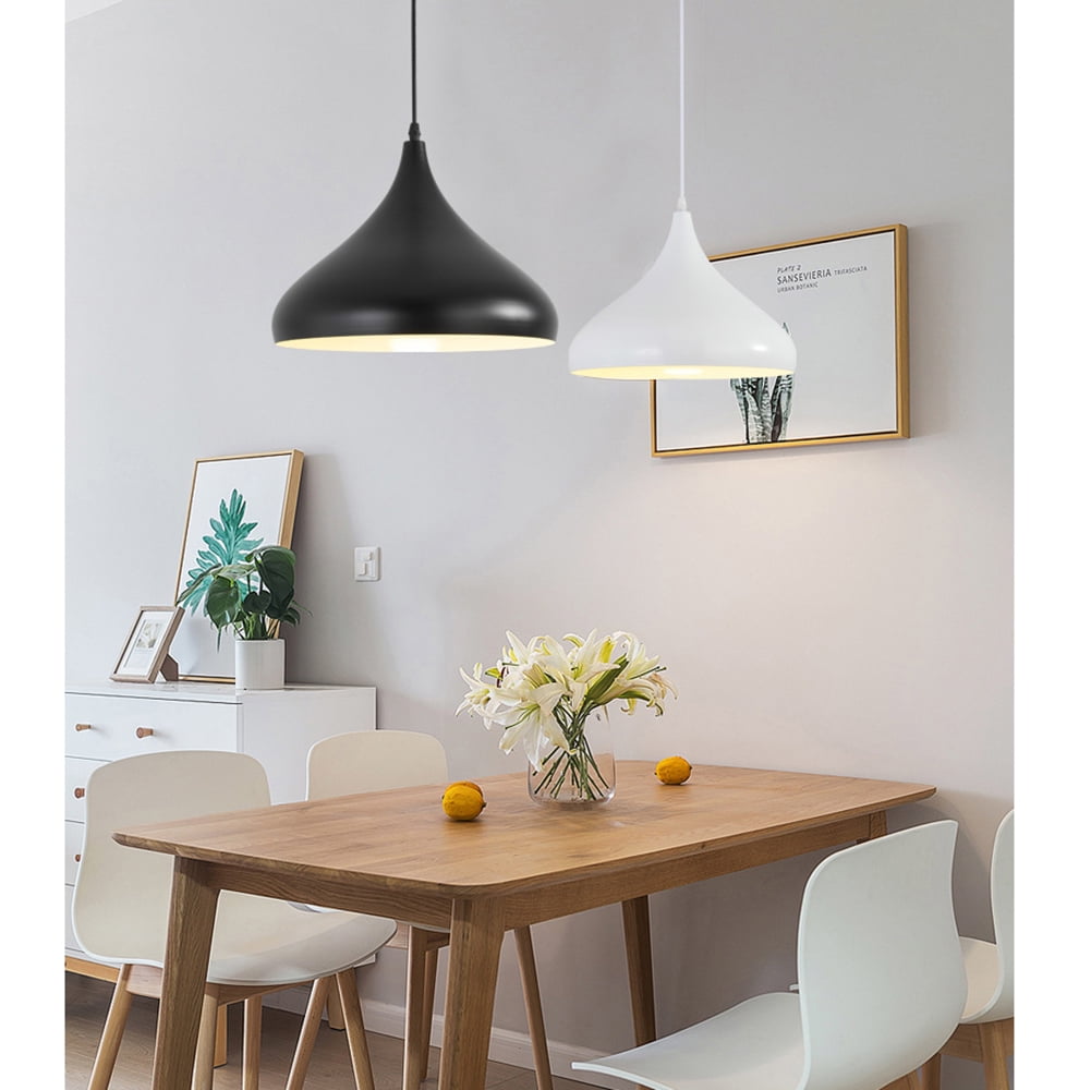 Colorful glossy metal pendant lamp for kitchen island, simple minimalism ceiling light fixture for dining table, single retro pendant lighting, Nordic rustic hanging lamp chandelier