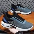 thumbnail image 6 of GrmtClth Breathable Mesh Air Cushion Walking Sneakers for Men Lightweight Lace Up Shock Absorb Platform Casual Athletic Trainers Blue (US/9), 6 of 6