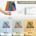 thumbnail image 5 of Colorful Dog Paw Print LED Desk Lamp Table Lamp USB Bedside Nightstand Small Lamp for Bedroom Living Room Kids Room, 5 of 8