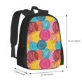 thumbnail image 2 of Balery Colorful Wool Balls Backpack for Men and Women - Durable 600D Oxford Cloth -Large Capacity, Water-Resistant School, Travel, and Hiking Bag, 2 of 9
