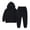 Black, variant on Auroural Boys Clothes Size 7 Toddler Kids Boys Fashion Cute Solid Color Soft Long Sleeve Top Boys Hoodie Sweatpants Suit