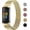 Gold, variant on Metal Mesh Loop Bands Compatible with Fitbit Charge 5/Charge 6 Band for Women Men, Adjustable Stainless Steel Wristbands Replacement Straps for Charge 5/6 Activity Tracker