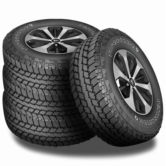 4 Firestone Destination AT/2 OWL 265/70R16 111T All Terrain 3PMSF 55K Mileage FS014298 / 265/70/16 / 2657016